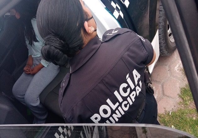 Localiza policía de Tlaxcala Capital a menor reportada como extraviada