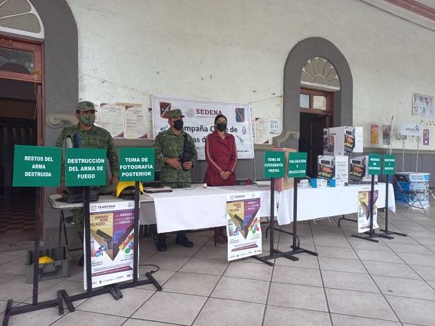 Inicia canje de armas en Zacatelco