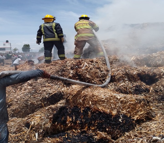 Bomberos brindó auxilio para controlar incendio en Apizaco