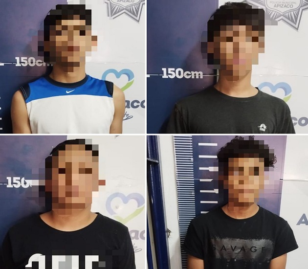 Gracias a grupo de WhatsApp con la policía de Apizaco, detienen a cuatro asaltantes