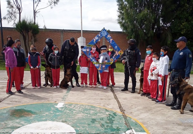 Mantiene policía de Huamantla acciones de proximidad social en instituciones educativas