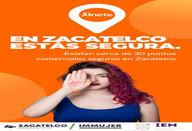 En Zacatelco estás segura en los puntos naranja. ¡Conócelos!