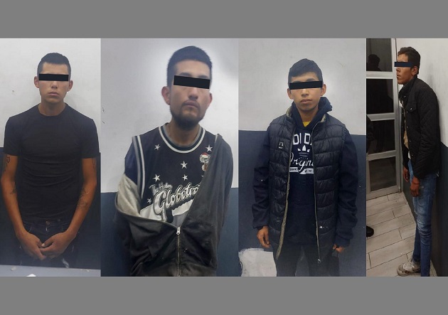 Policía de Chiautempan se pone una estrellita; detiene a banda de delincuentes