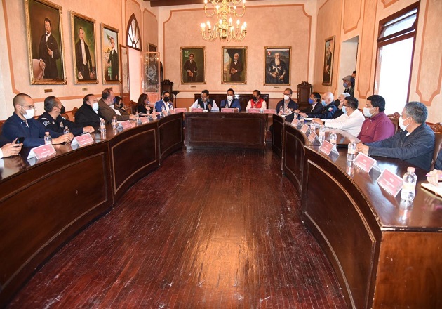 Ayuntamiento de Tlaxcala capital pacta mayor coordinación en seguridad con sector empresarial