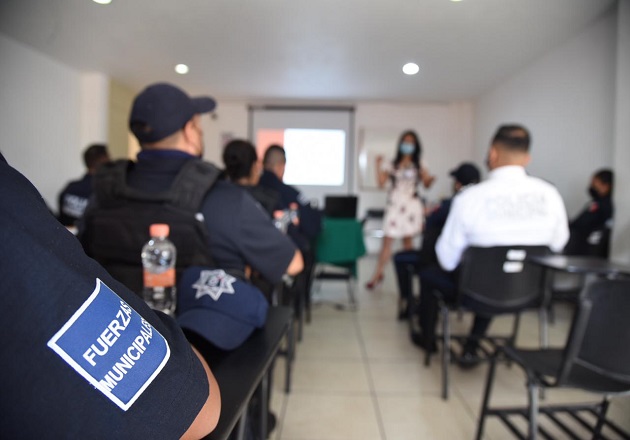 Continúan policías de Tlaxcala capital capacitándose en temas de Derechos Humanos
