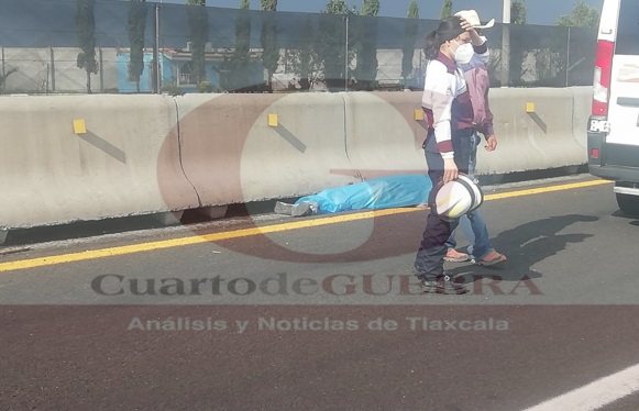 Adulto mayor pierde la vida sobre la México-Veracruz, a la altura de Hueyotlipan