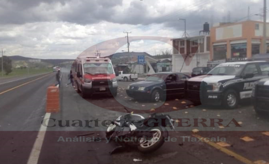 Chocan tres unidades en Nanacamilpa