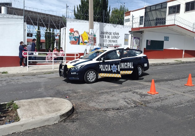 Policía de Apizaco más cerca de las escuelas; imparte pláticas en preescolar