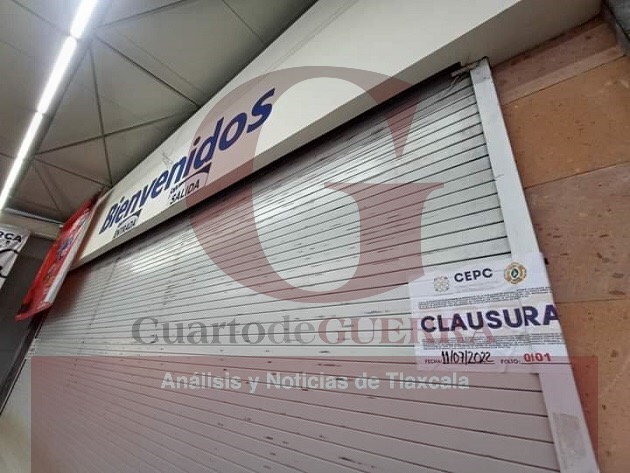 Clausuran tienda de autoservicio en Tlaxcala capital