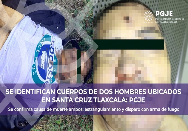 Identifican cuerpos de dos hombres ubicados en Santa Cruz Tlaxcala