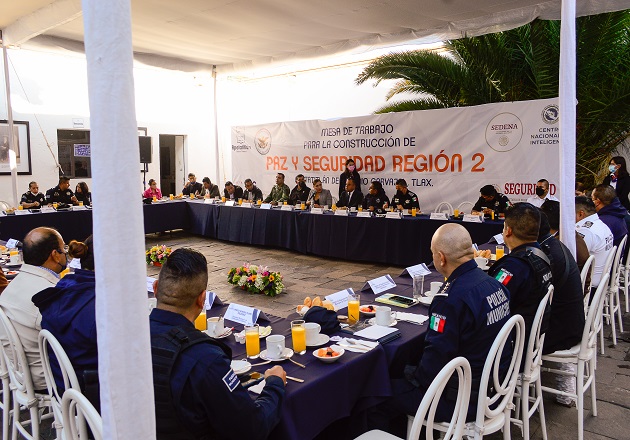 Alberga Apetatitlán mesa de trabajo de seguridad de la región dos de Tlaxcala