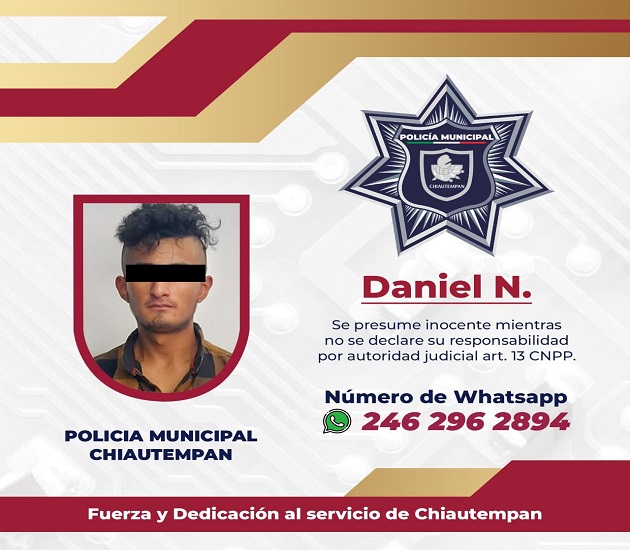 Frustra policía de Chiautempan robo de vehículo