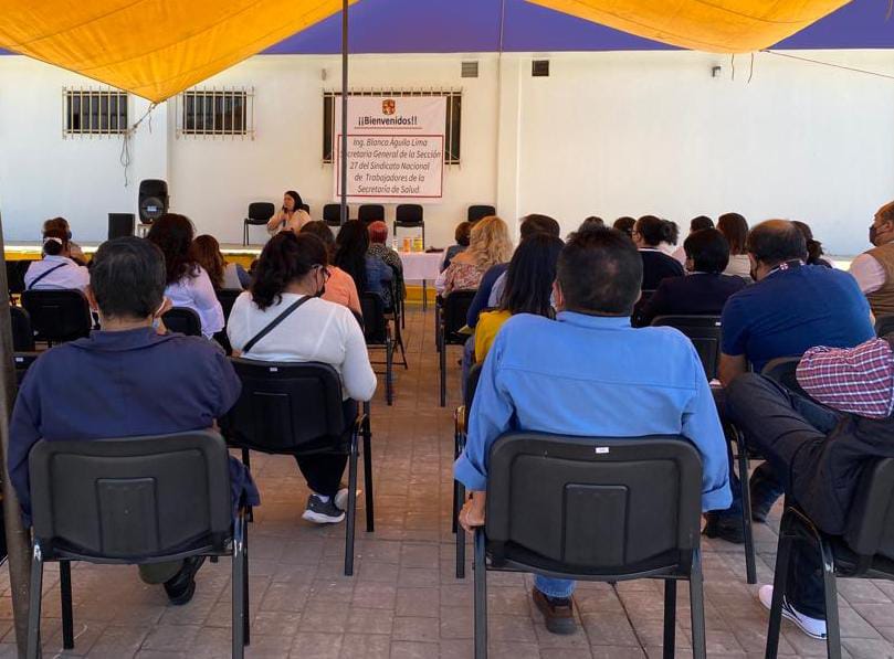 Agremiados al SNTSA, comprometidos con brindar un trabajo institucional
