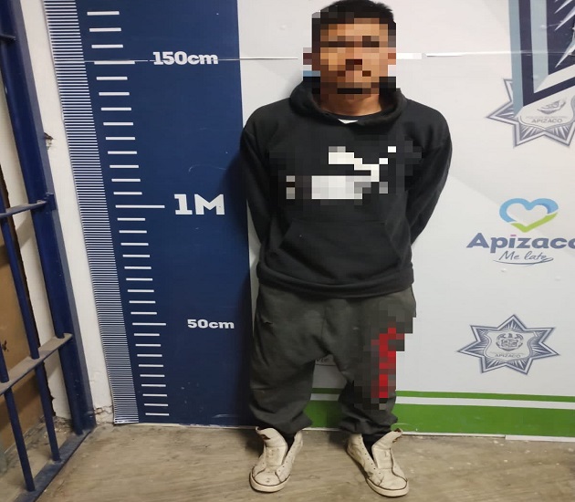 Detiene Policía de Apizaco a presunto ladrón de cable de luz