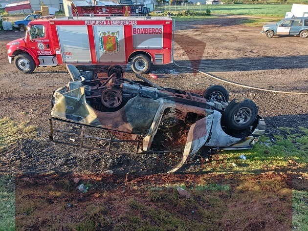 Aparatoso accidente deja un lesionado y un vehículo incendiado en la México-Veracruz