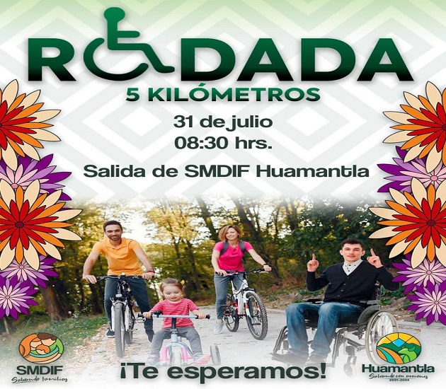 Realizará SMDIF Huamantla rodada familiar por las calles de la ciudad