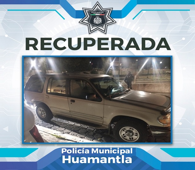 Camioneta robada en Tetla se recupera en Huamantla