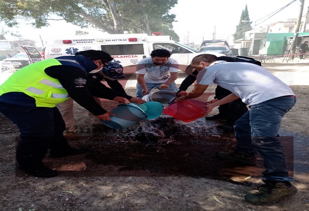 En Apizaco, flamazo lesiona gravemente a una mujer