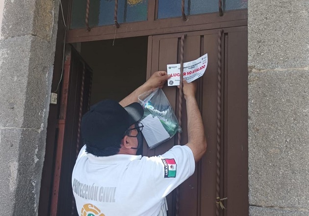 Realiza Protección Civil de Huamantla supervisión de edificios previo a la Huamantlada
