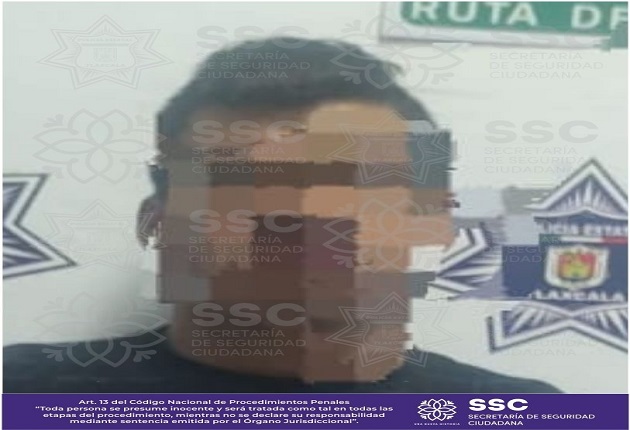 Detienen en Tzompantepec a presunto responsable del delito de robo