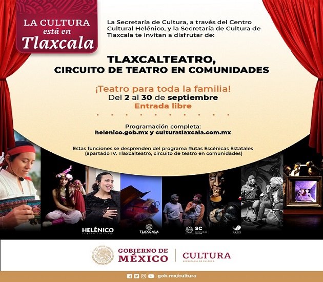 Todo listo para la cuarta edición del programa: Tlaxcalteatro, circuito de teatro en comunidades 2022