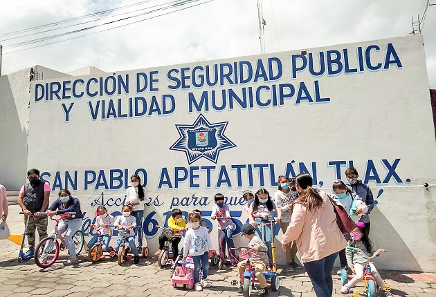 Gobierno de Apetatitlán promueve la educación vial en la población infantil