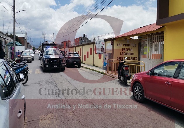 Detonan armas de fuego en primaria de Chiautempan para intentar robar las cuotas escolares voluntarias