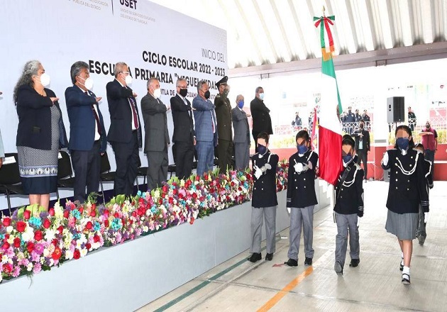 Inicia ciclo escolar. Se compromete el gobierno a elevar el nivel educativo en Tlaxcala