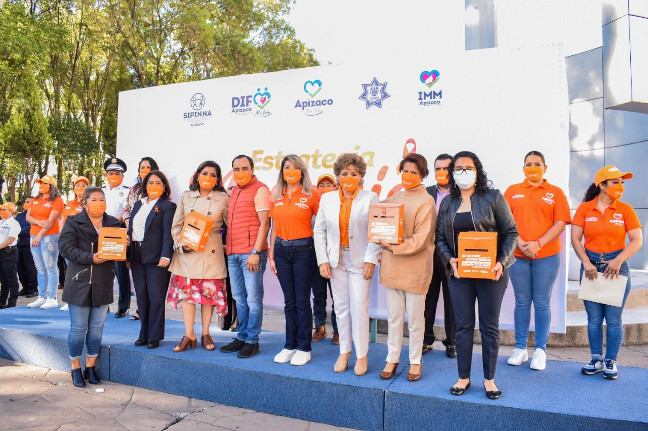 Entrega Gobierno de Apizaco ‘Buzón Naranja’ en escuelas, para denunciar acoso