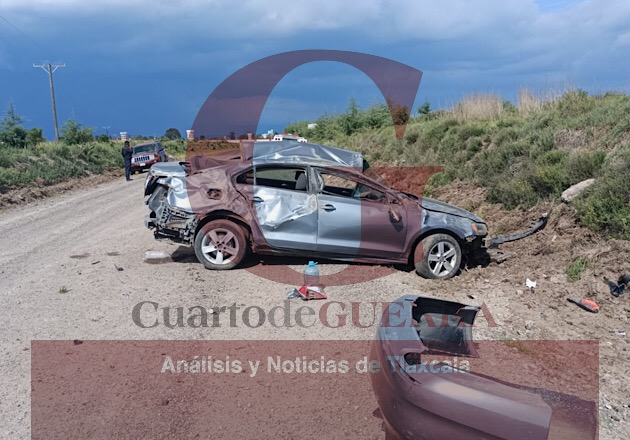 Un lesionado deja accidente en Calpulalpan