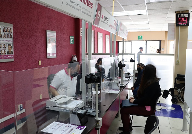Módulos fijos del INE Tlaxcala amplían de 8:00 a 20:00 horario de atención