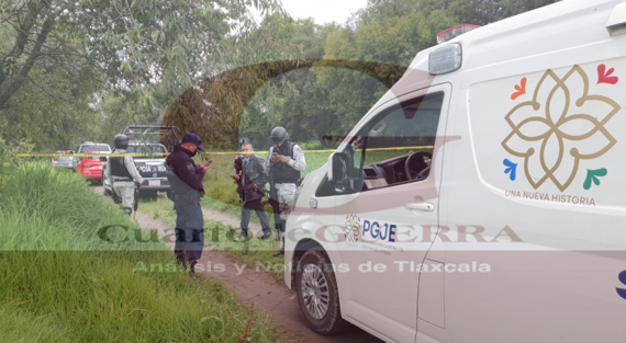 Embolsado, con un balazo y quemado encuentran cadáver de un hombre, en límites de Zacatelco y Xicohtzinco