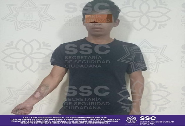 Detiene SSC en Tepetitla a sujeto por posesión de enervantes