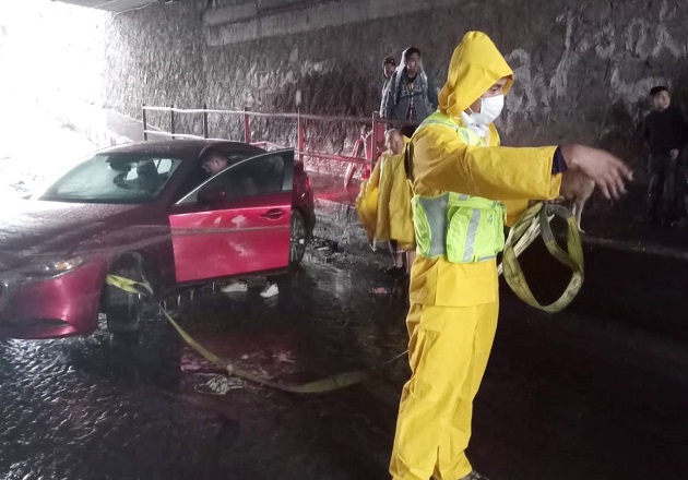 Despliega Ayuntamiento de Huamantla operativo de seguridad y apoyo tras intensa lluvia