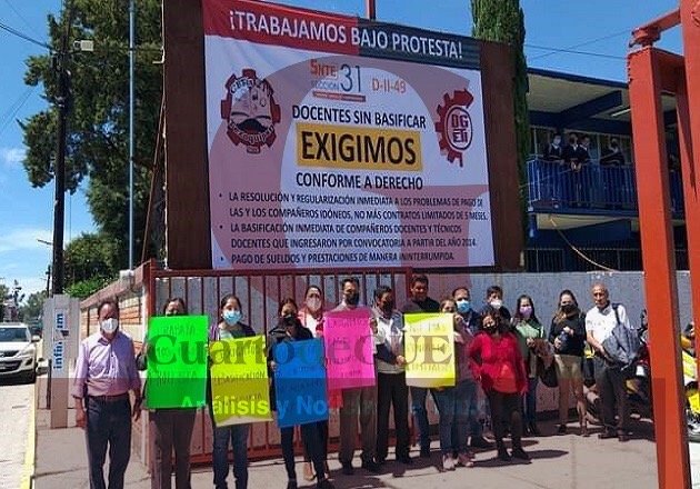 Laboran ‘bajo protesta’ docentes de CBTIS en Tlaxcala; exigen basificación de personal