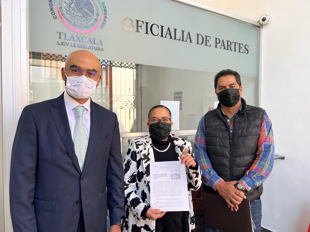 Presenta 100 x Tlaxcala segunda iniciativa ante el Congreso del Estado