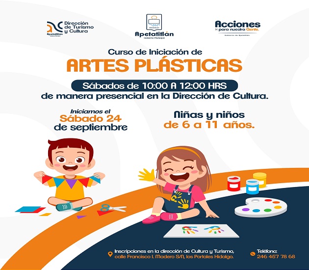 Pone en marcha el Ayuntamiento de Apetatitlán taller de dibujo y pintura