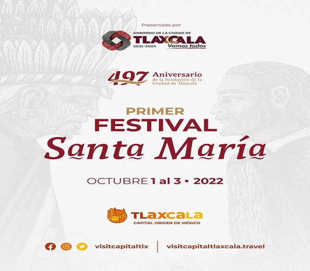 Artistas de renombre festejarán el 497 Aniversario de la Fundación de la Ciudad de Tlaxcala