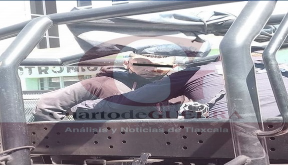 Tras persecución, atrapan a presunto ladrón, en Hueyotlipan
