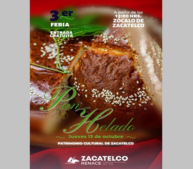 Todo listo en Zacatelco para celebrar la Feria del Pan con Helado