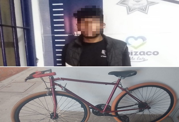 Detiene policía de Apizaco a sujeto por robo