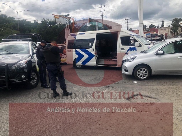 Deja varios lesionados choque en la ciudad de Tlaxcala