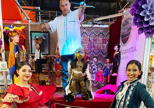 La grandeza y magia de Huamantla presentes en el Tianguis de Pueblos Mágicos