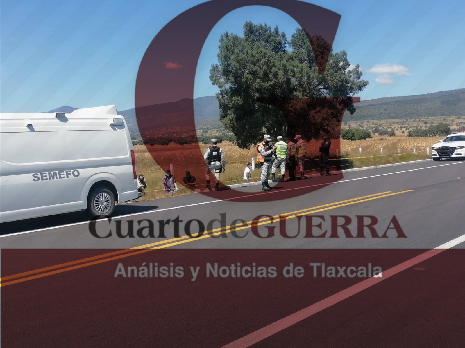 Hallan sin vida a un hombre en la Amozoc-Perote; tenía huellas de depredación