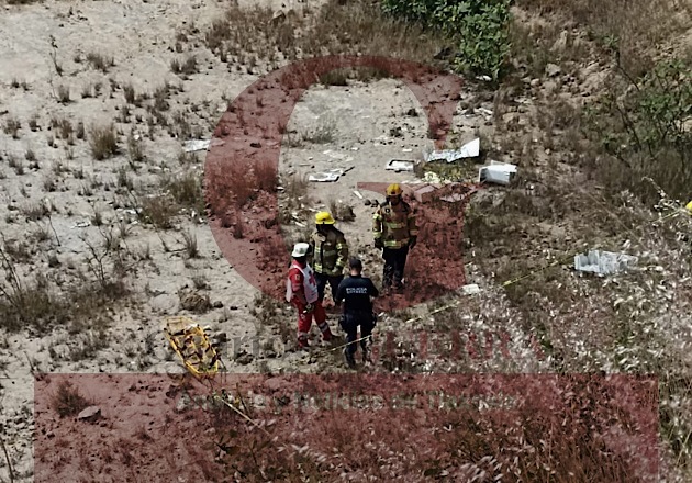 Con posibles huellas de violencia, hallan semidesnudo el cuerpo de un hombre, en Cuauhtelulpan, Tlaxcala