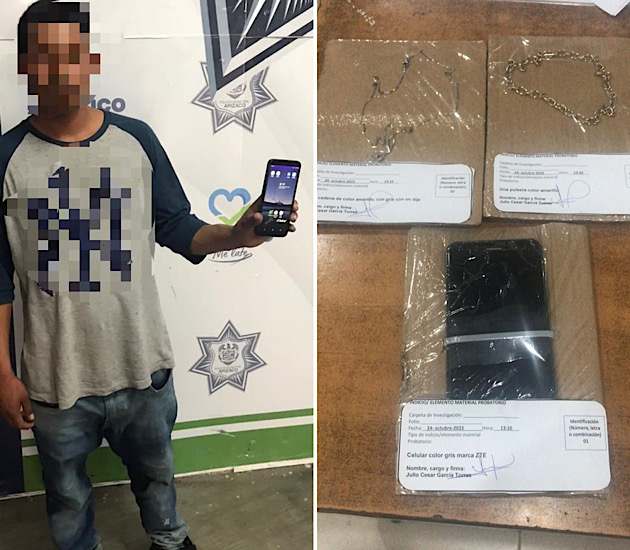 Policía de Apizaco frustra robo con violencia a transeúnte