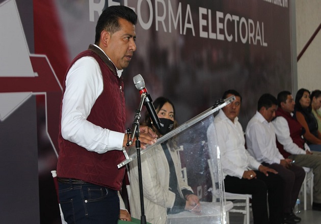Aplaude dirigente de Morena Tlaxcala aprobación de mexicanos sobre la reforma electoral
