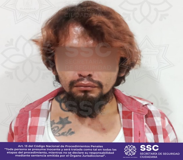 Detienen a un masculino por posesión de narcóticos, sobre la Tlaxcala-San Martín