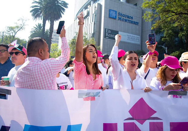 Estamos para defender la democracia y la pluralidad del país. 'El INE No Se Toca': Miriam Martínez