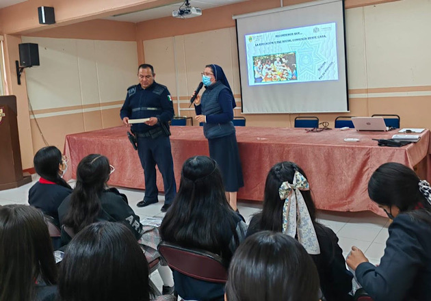 Mantiene Dirección de Seguridad Pública de Huamantla acciones a favor de la educación